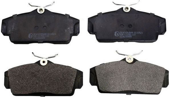 Kit de plaquettes de frein, frein à disque DENCKERMANN B110521