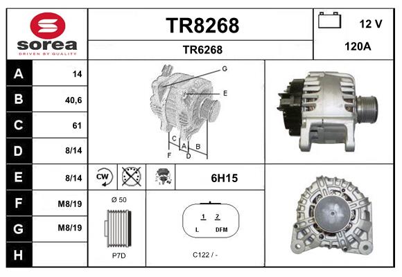Alternateur SNRA TR8268