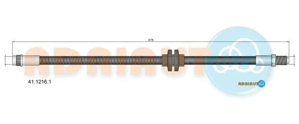 Flexible de frein ADRIAUTO 41.1216.1