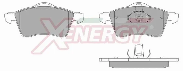 Kit de plaquettes de frein, frein à disque AP XENERGY X40654