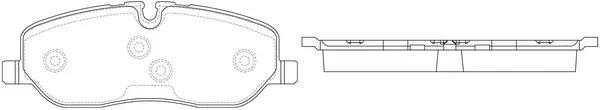 Kit de plaquettes de frein, frein à disque SB BP47484