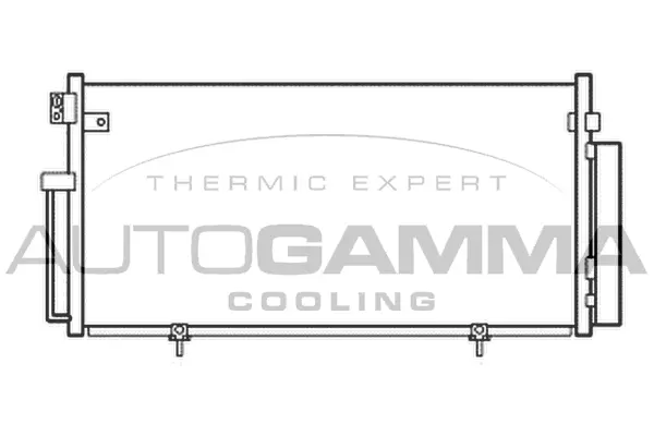 Condenseur, climatisation AUTOGAMMA 105648
