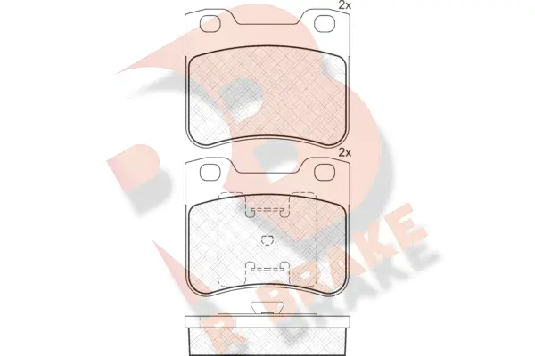 Kit de plaquettes de frein, frein à disque R BRAKE RB1150