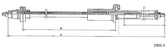 Câble d'accélération CABOR 1903.3
