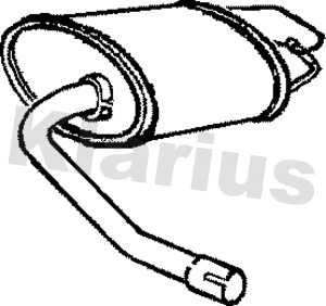 Silencieux arrière KLARIUS 220412