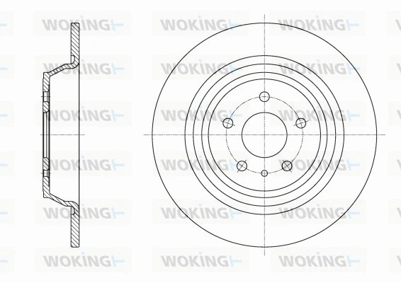 Disque de frein WOKING D62516.00