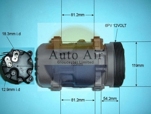 Compresseur, climatisation AUTO AIR GLOUCESTER 14-9699R