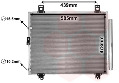 Condenseur, climatisation VAN WEZEL 53005690