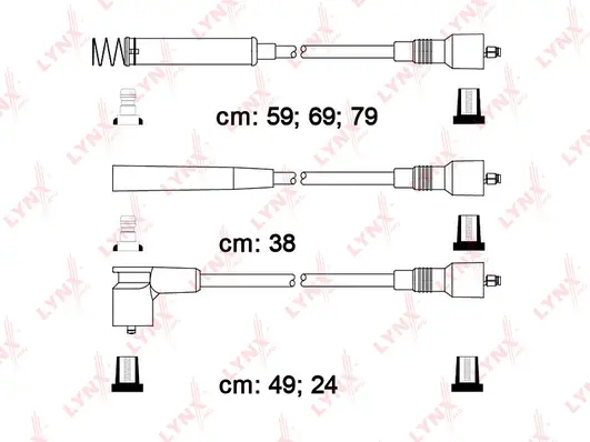 Kit de câbles d'allumage LYNXAUTO SPC5914