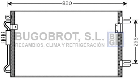 Condenseur, climatisation BUGOBROT 62-CR5098