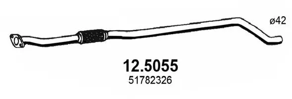 Tuyau d'échappement ASSO 12.5055