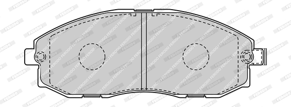 Kit de plaquettes de frein, frein à disque FERODO FVR1498-D