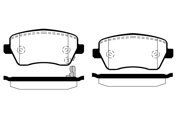 Kit de plaquettes de frein, frein à disque Technika 01640