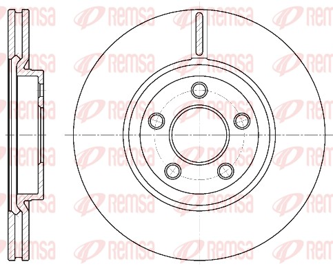 Disque de frein REMSA 6637.10