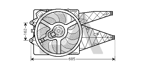 Ventilateur, refroidissement du moteur EACLIMA 33V25026