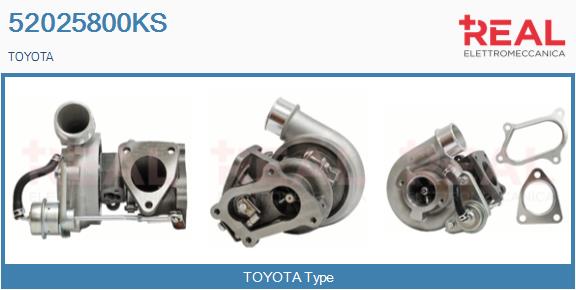 Turbocompresseur, suralimentation REAL 52025800KS