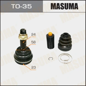 Jeu de joints, arbre de transmission MASUMA TO-35
