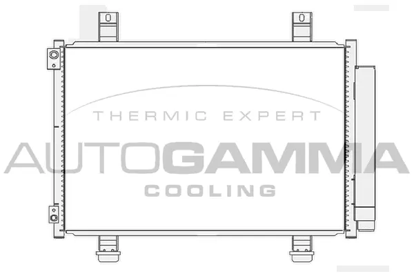 Condenseur, climatisation AUTOGAMMA 105478