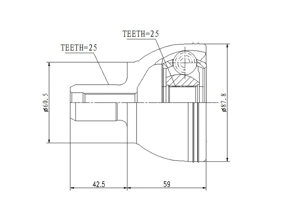 Jeu de joints, arbre de transmission A.Z. Meisterteile AZMT-43-030-1092