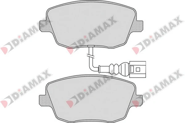 Kit de plaquettes de frein, frein à disque DIAMAX N09164