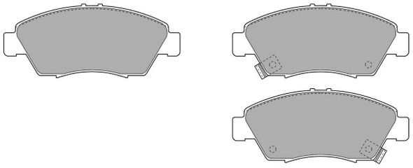 Kit de plaquettes de frein, frein à disque FREMAX FBP-0827