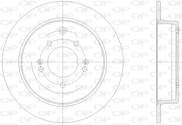 Disque de frein OPEN PARTS BDR2832.10