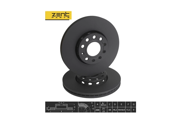 Disque de frein ZentParts Z06258