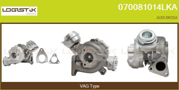 Turbocompresseur, suralimentation LGK 070081014LKA