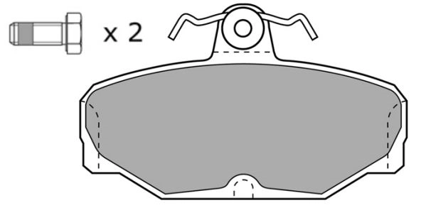 Kit de plaquettes de frein, frein à disque FREMAX FBP-0526-01