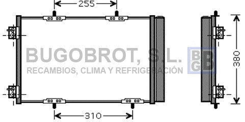 Condenseur, climatisation BUGOBROT 62-PE5291