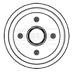 Tambour de frein BORG & BECK BBR7055