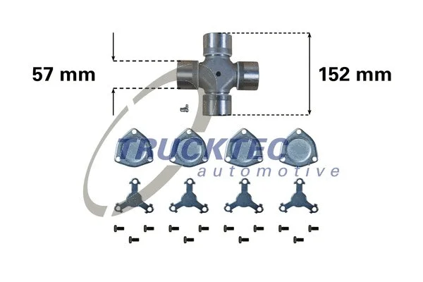 Joint, arbre de transmission TRUCKTEC AUTOMOTIVE 03.34.001