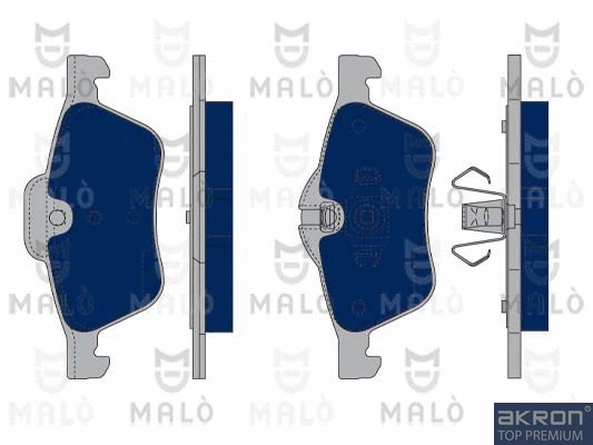 Kit de plaquettes de frein, frein à disque AKRON-MALÒ 1050085