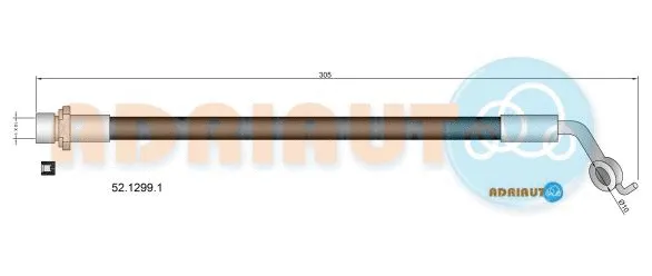 Flexible de frein ADRIAUTO 52.1299.1