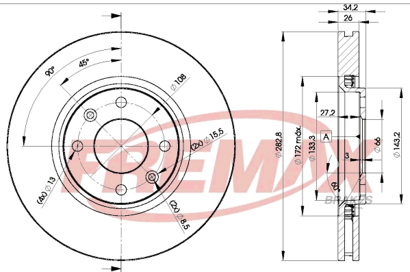Disque de frein FREMAX BD-4752