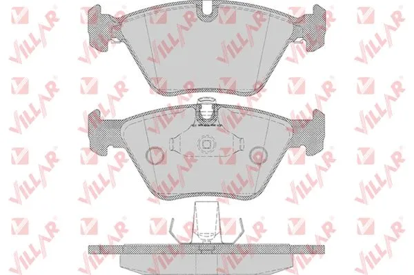 Kit de plaquettes de frein, frein à disque VILLAR 626.0649