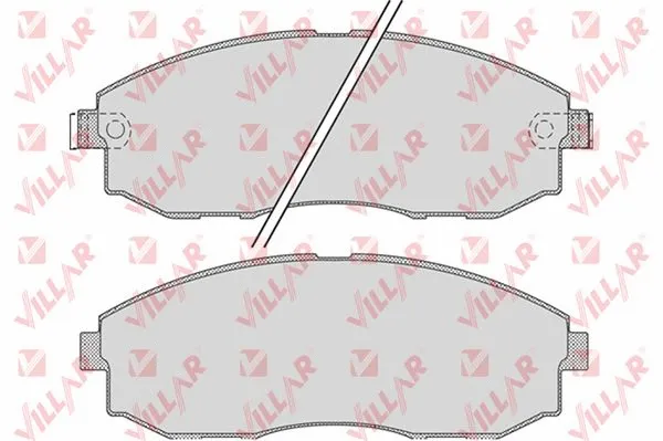 Kit de plaquettes de frein, frein à disque VILLAR 626.1015