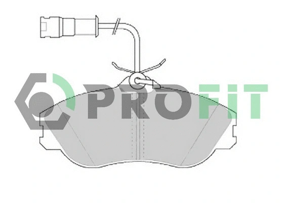 Kit de plaquettes de frein, frein à disque PROFIT 5000-0563