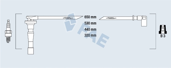 Kit de câbles d'allumage FAE 85801