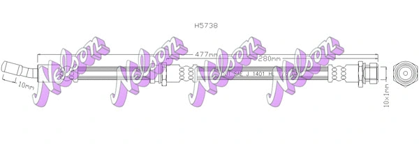 Flexible de frein KAWE H5738
