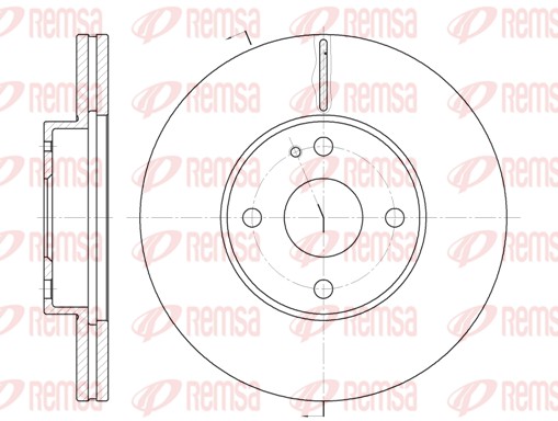 Disque de frein REMSA 6184.10