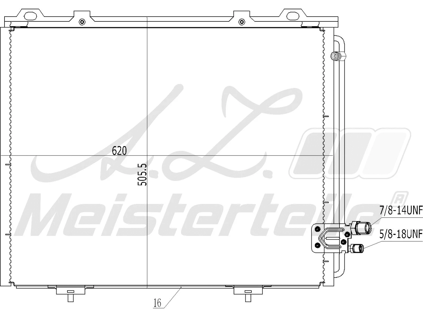Condenseur, climatisation A.Z. Meisterteile AZMT-45-030-1078