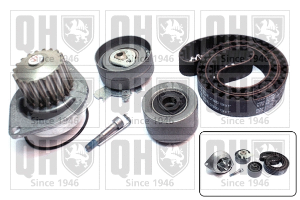 Pompe à eau + kit de courroie crantée QUINTON HAZELL QBPK6790