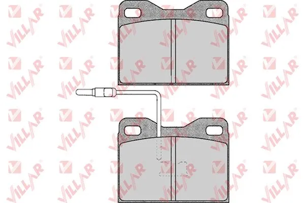 Kit de plaquettes de frein, frein à disque VILLAR 626.0148