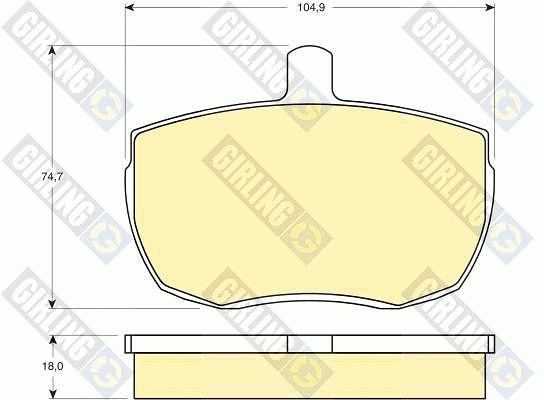 Kit de plaquettes de frein, frein à disque GIRLING 6103416