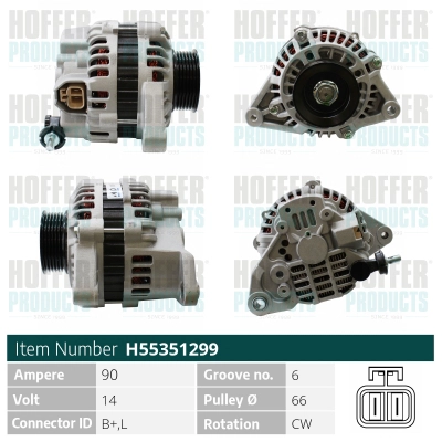 Alternateur HOFFER H55351299