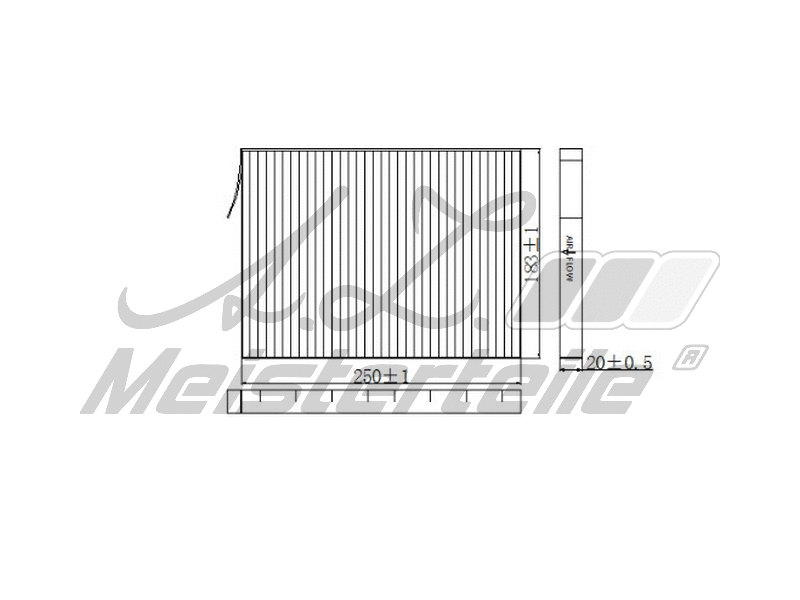 Filtre, air de l'habitacle A.Z. Meisterteile AZMT-41-010-1773