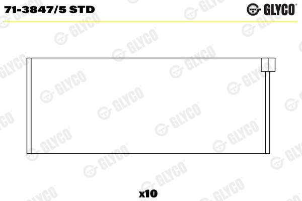 Coussinet de tête de bielle GLYCO 71-3847/5 STD