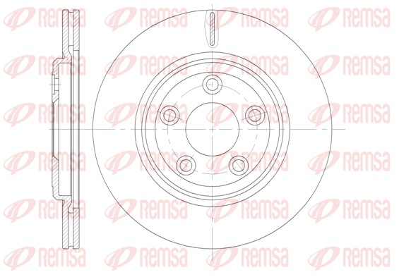 Disque de frein REMSA 6837.10