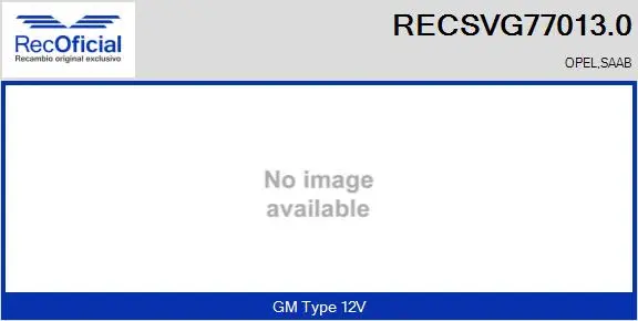 Vanne EGR RECOFICIAL RECSVG77013.0